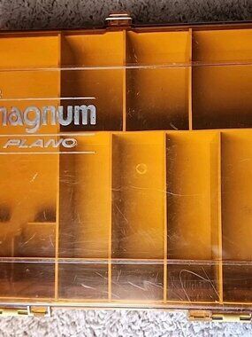 Plano Magnum Tackle Box Vintage 2-Sided Made In USA Fishing #1122